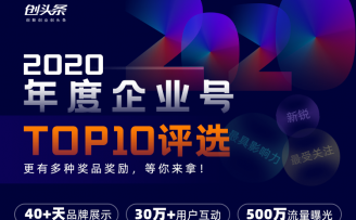 创头条“2020年度企业号”评选正式启动