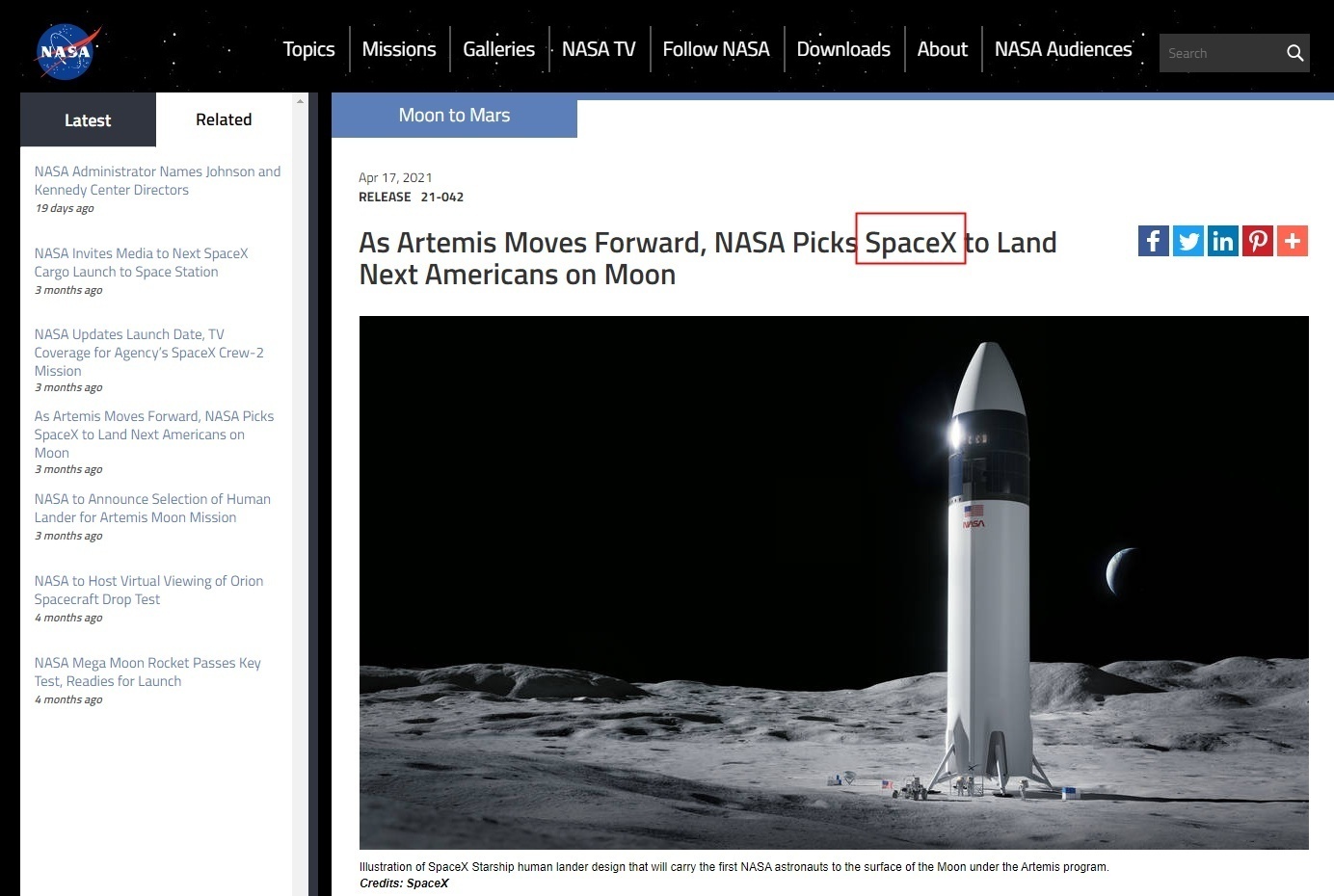 蓝色起源起诉NASA，逼停SpaceX月球着陆器合同|全球快讯