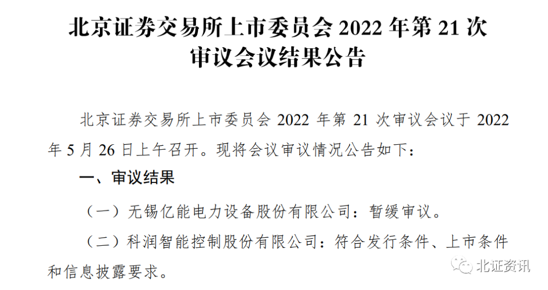 科润智控过会！专精特新“小巨人”汇聚，北交所上市热度不减